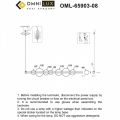 Подвесной светильник Omnilux Abbazia OML-65903-08