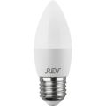 Лампа светодиодная REV C37 Е27 9W 6500K холодный белый свет свеча 32523 9