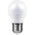 Лампа светодиодная Feron E27 7W 6400K Шар Матовая LB-95 25483