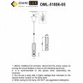 Подвесной светильник Omnilux Vepri OML-51806-05