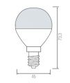 Лампа светодиодная Horoz HL4380L E14 4Вт 6400K HRZ00000036