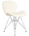 Стул обеденный Dobrin LMZL-302A BUTTERFLY CHROME, ножки хром, цвет кремовый