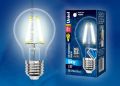 Лампа светодиодная Uniel LED-A60-8W/NW/E27/CL PLS02WH картон