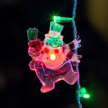  Neon-Night Панно световое (9x7.5 см) Снеговик с подарком 501-022