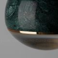 Подвесной светильник Cloyd LUNAR P1 / латунь - зелен.камень (арт.11059)