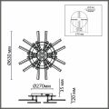 Потолочная люстра Lumion Alberta 8029/95CL