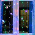  Neon-Night Панно световое [9x8 см] Снежинка со снеговиком 501-021
