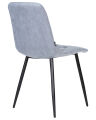 Стул обеденный Dobrin A006 CHILLY ROMBO, Серо-голубой Simple 26, основание черное