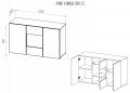  НК-Мебель Тумба-витрина Point Тип-1.2