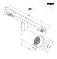 Светильник на штанге Maytoni Focus LED TR032-2-5W3K-M-B