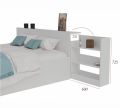  Наша мебель Кровать двуспальная Доминика с матрасом PROMO 2000x1800