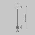 Подвес для трека Maytoni TRA157SW-B1-PT
