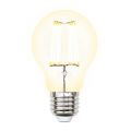 Лампа светодиодная филаментная Uniel E27 10W 3000K прозрачная LED-A60-10W/WW/E27/CL PLS02WH Набор из 5штук UL-00008083