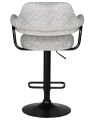 Набор 2 шт Стул барный Dobrin CHARLY BLACK, светло-серый твид (LEO04)
