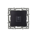 Механизм компьютерной розетки SCT-MPC1-PL-BK (RJ-45, CAT6) ( Arlight , -)