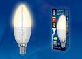 Лампа светодиодная Uniel LED-C37 7W/WW/E14/FR PLP01WH картон