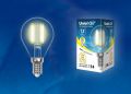 Лампа светодиодная Uniel LED-G45-7,5W/WW/E14/CL GLA01TR картон