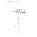 Подвесной светодиодный светильник Lumien Hall Greniya LH8023/1PA-GD-WT