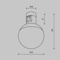 Накладной светильник Maytoni Luna TR149-1-5W4K-PT