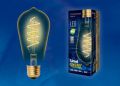 Лампа светодиодная Uniel LED-ST64-4W/GOLDEN/E27/CW GLV22GO