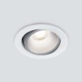 Встраиваемый светодиодный светильник Elektrostandard 15267/LED 7W 4200K белый/серебро 4690389175596