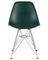 Стул обеденный Dobrin LMZL-PP638A DSR, ножки хром, цвет тёмно-зеленый (G-13)
