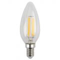 Лампа светодиодная филаментная Эра E14 5W 4000K прозрачная F-LED B35-5W-840-E14