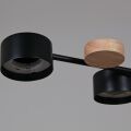  Reluce Люстра на штанге 03758-0.3-06 BK+WOOD GX53