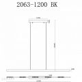Подвесной светильник iLedex Vision 2063-1200 BK