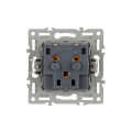 Механизм электрической розетки SCT-MEU1-PL-BK (250V, 16A) ( Arlight , -)