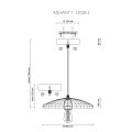 Подвесной светильник Lucia Tucci Ashanti 1258.1