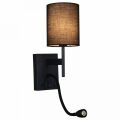  Reluce Бра с подсветкой 86210-9.2-001KT LED3W+E14 BK