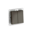  Systeme Electric ATLASDESIGN 2-клавишный ПЕРЕКЛЮЧАТЕЛЬ, сх.6/2, 10АХ, мех., быстрозажим. клем., МОККО