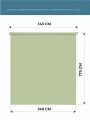  Decofest Штора рулонная (140x175 см) Плайн Весенний Зеленый