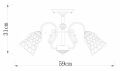Люстра на штанге Arte Lamp Nicole A2702PL-3AB