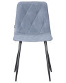 Стул обеденный Dobrin A006 CHILLY ROMBO, Серо-голубой Simple 26, основание черное