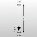 Подвесной светодиодный светильник Zumaline Enzo MD1622-1Clear