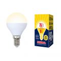 Лампа светодиодная Volpe LED-G45-9W/WW/E14/FR/NR картон