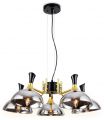 Подвесной светильник Ambrella Light Traditional 5 TR9082/5 BK/GD/SM черный/золото/дымчатый E27/5 max 40W D750*750