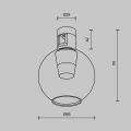 Накладной светильник Maytoni Bubble TR148-1-3W3K-PT
