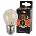 Лампа светодиодная филаментная Эра E14 9W 2700K прозрачная F-LED P45-9w-827-E14 Б0047020
