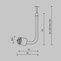 Токопровод концевой Maytoni CA024PL-P-B