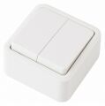 Выключатель проходной двухклавишный Arte Milano 310 310.32-2.white