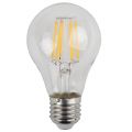 Лампа светодиодная филаментная Эра E27 7W 2700K груша прозрачная F-LED A60-7W-827-E27