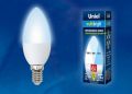Лампа светодиодная Uniel LED-C37-6W/NW/E14/FR/MB PLM11WH картон