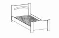  Олимп-мебель Кровать полутораспальная Олимп 1200