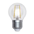  Uniel Лампа светодиодная (UL-00005175) E27 9W 4000K прозрачная LED-G45-9W/4000K/E27/CL PLS02WH