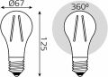 Лампа светодиодная Gauss Filament E27 30Вт 4100K 102902230