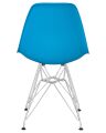 Стул обеденный Dobrin LMZL-PP638A DSR, ножки хром, цвет голубой (BE-02)