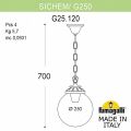 Подвесной светильник Fumagalli Globe 250 G25.120.000.BYF1R